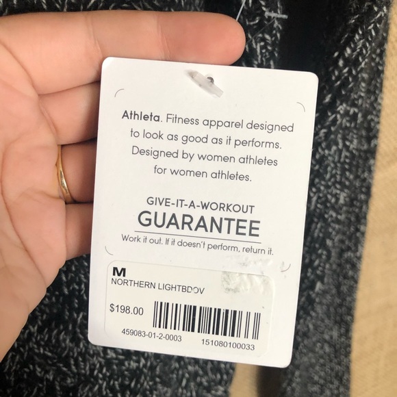 Athleta Northern Light Sweater SZ M V-Neck Knit - Picture 5 of 8